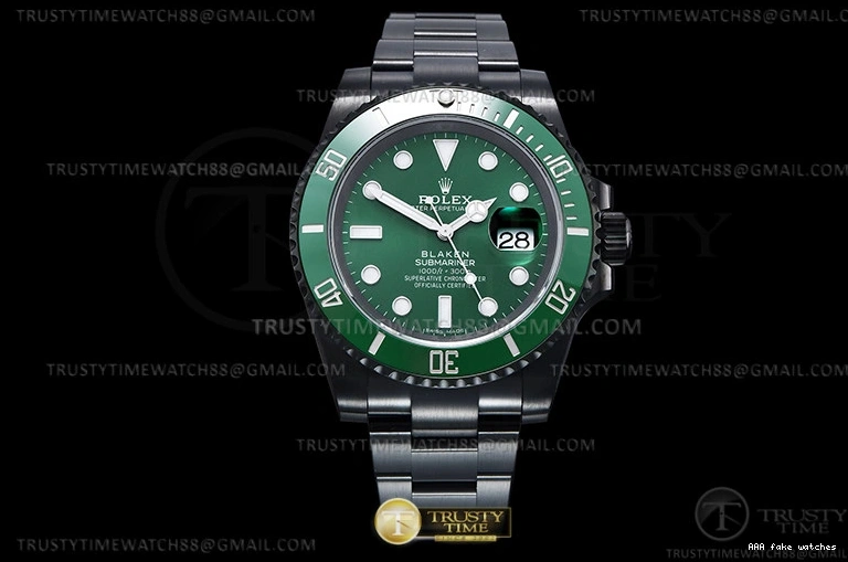 Aaa fake watches PVD SS 116610LV – Sub V2 V6F Blaken VS3135 ROLSUB0425A Black 1031